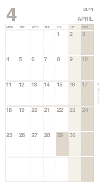 pdf de calendar