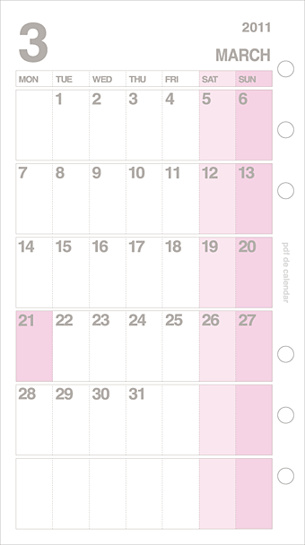 pdf de calendar