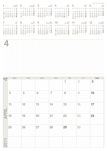 pdf de calendar