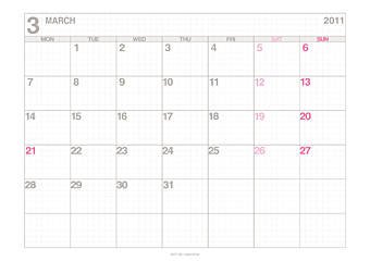 pdf de calendar